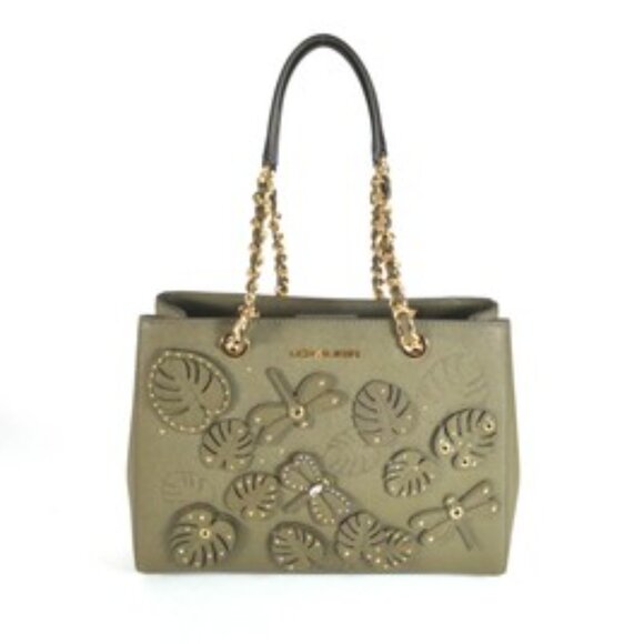 Michael Kors Susannah Embellished EW Medium Leather Tote - Picture 2 of 16